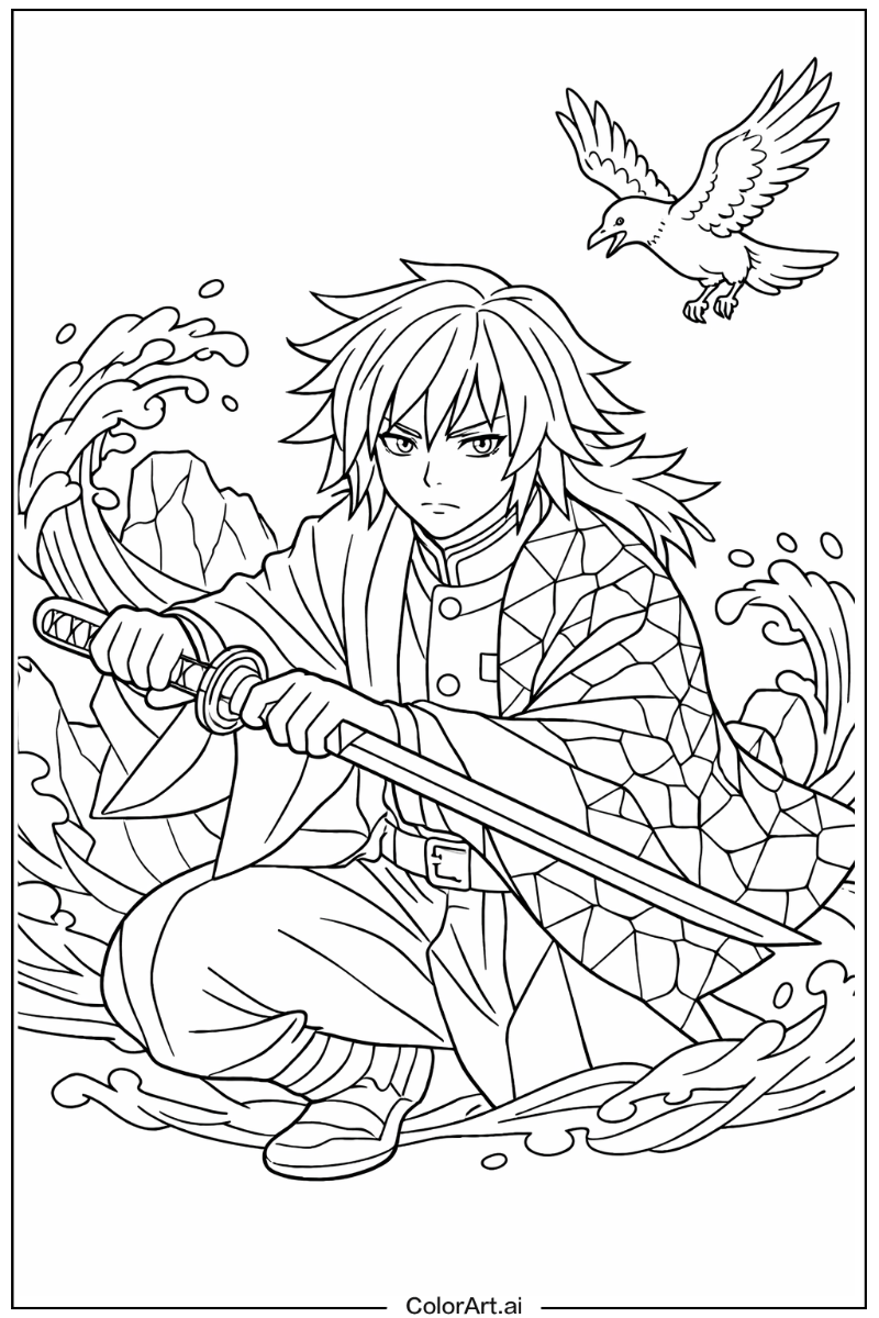 Demon slayer with Giyu tomioka Theme 3