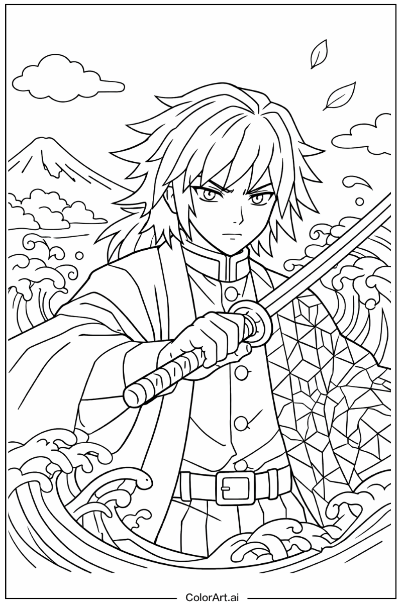 Demon slayer with Giyu tomioka Theme