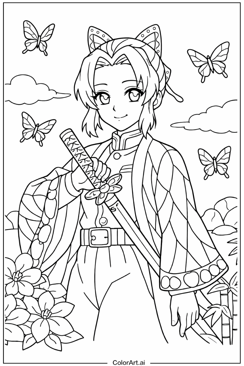 Shinobu kocho Demon slayer Design