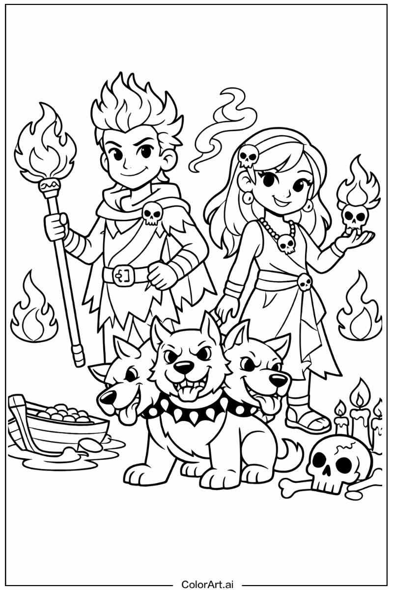 Hades Descendants Scene