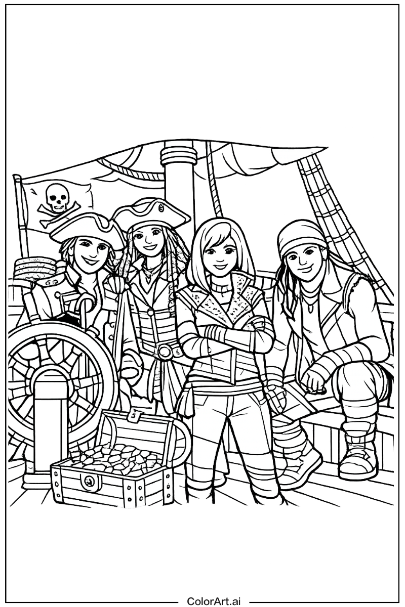 Descendants pirate ship scene Descendants Design
