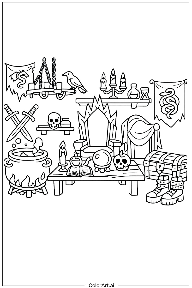 Descendants villain hideout scene Descendants Scene