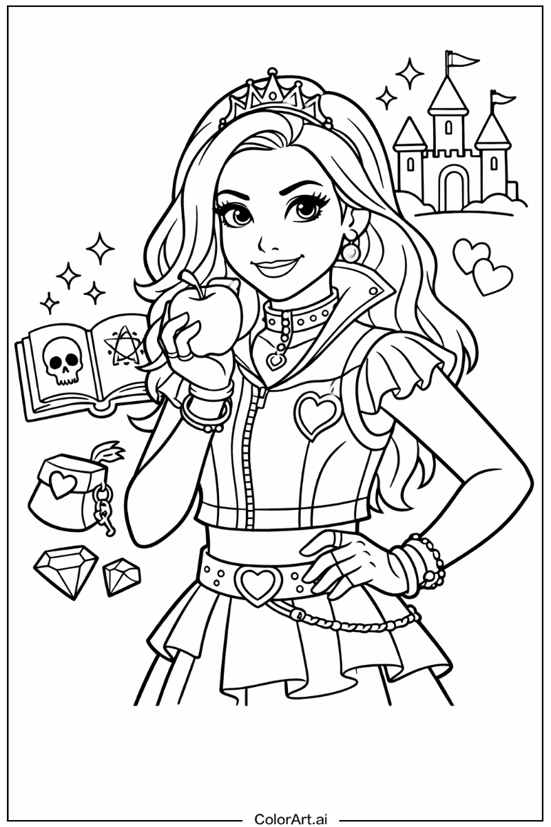 Descendants with Evie Theme 2