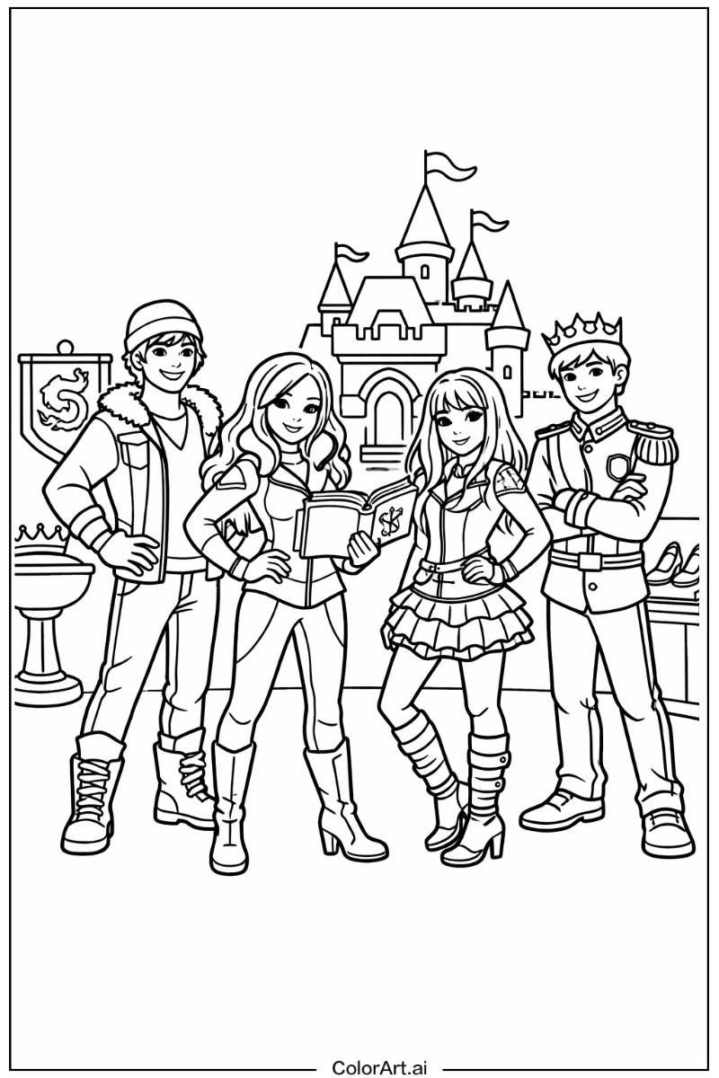 Descendants royal school scene Descendants Design 2