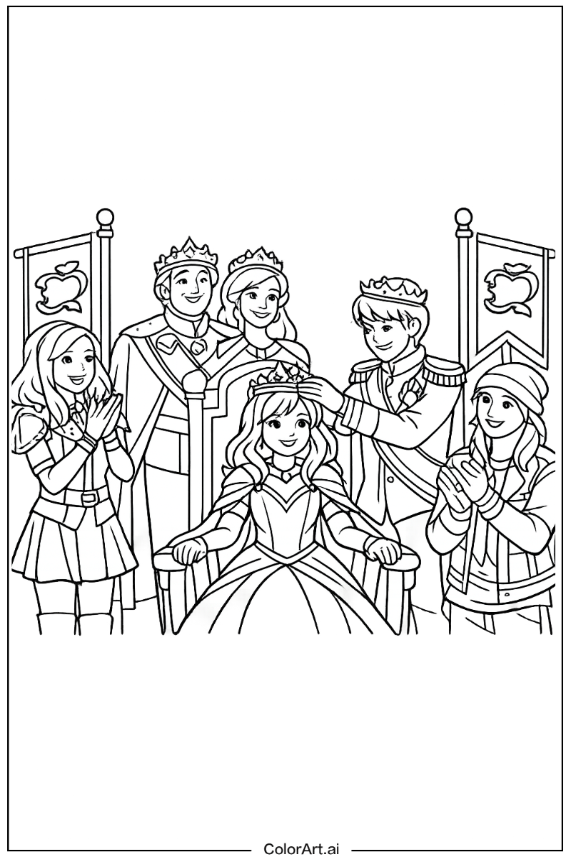 Descendants coronation scene Descendants Design 2