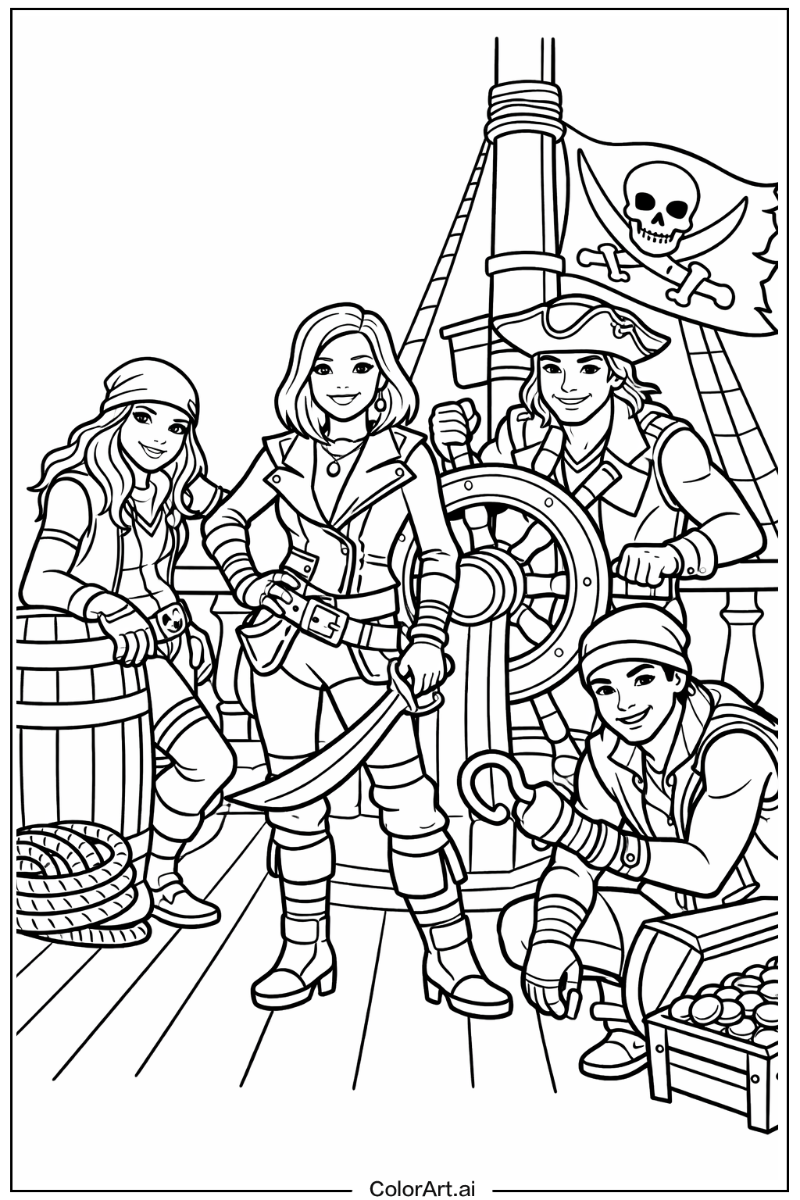 Descendants pirate ship scene Descendants Design 2