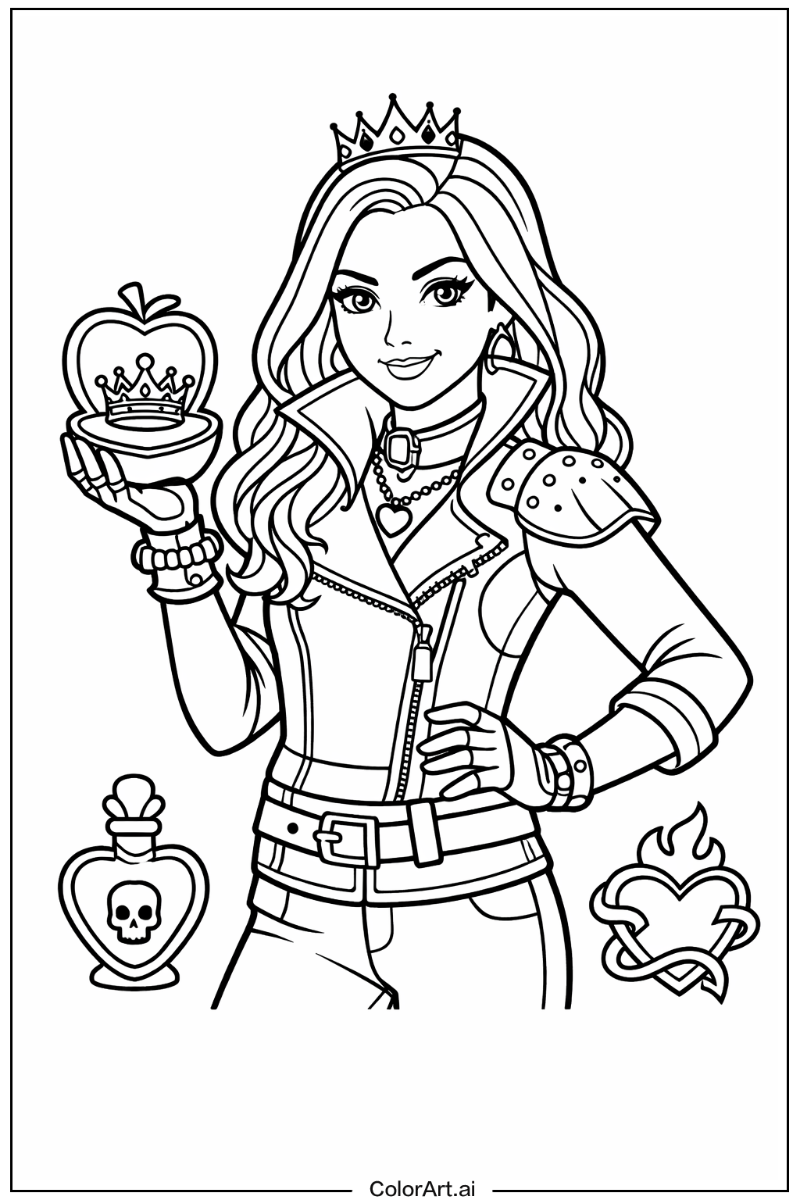 Descendants with Evie Theme 3