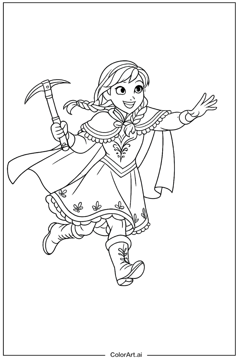 Anna adventure scene Disney princess Design