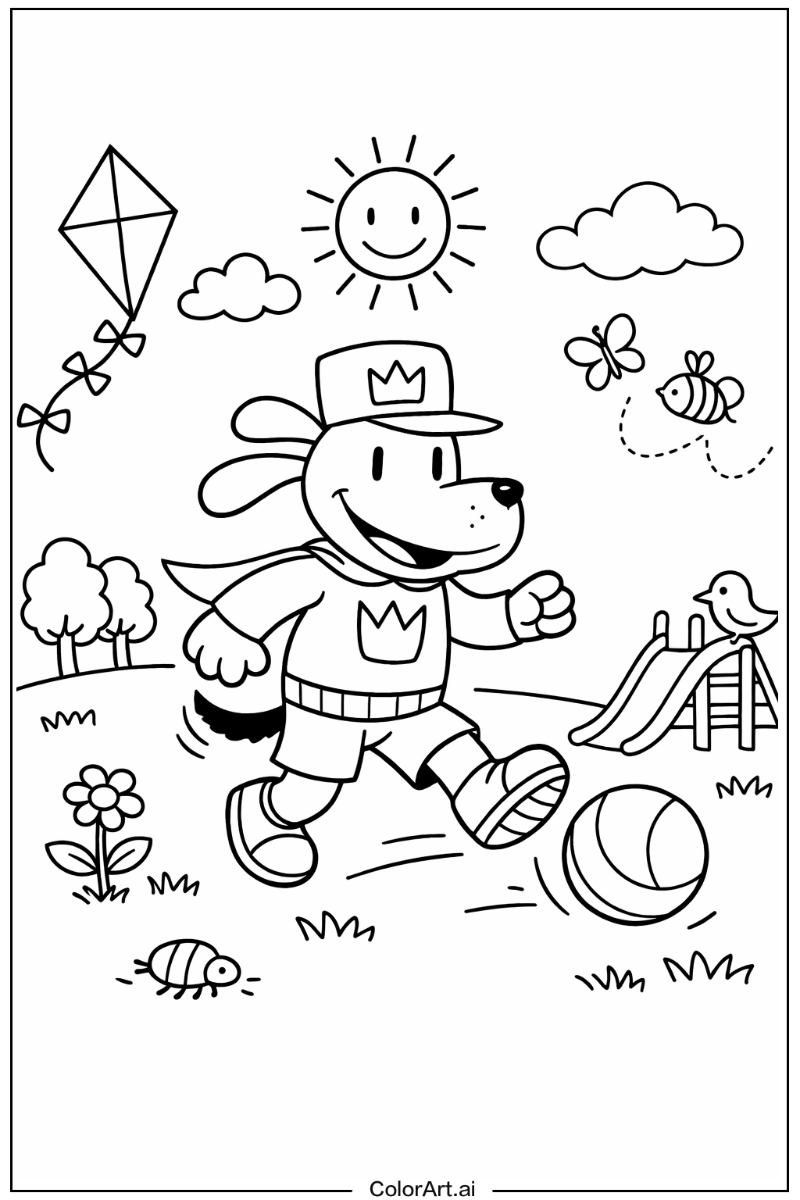 dog man Playing Outside 3