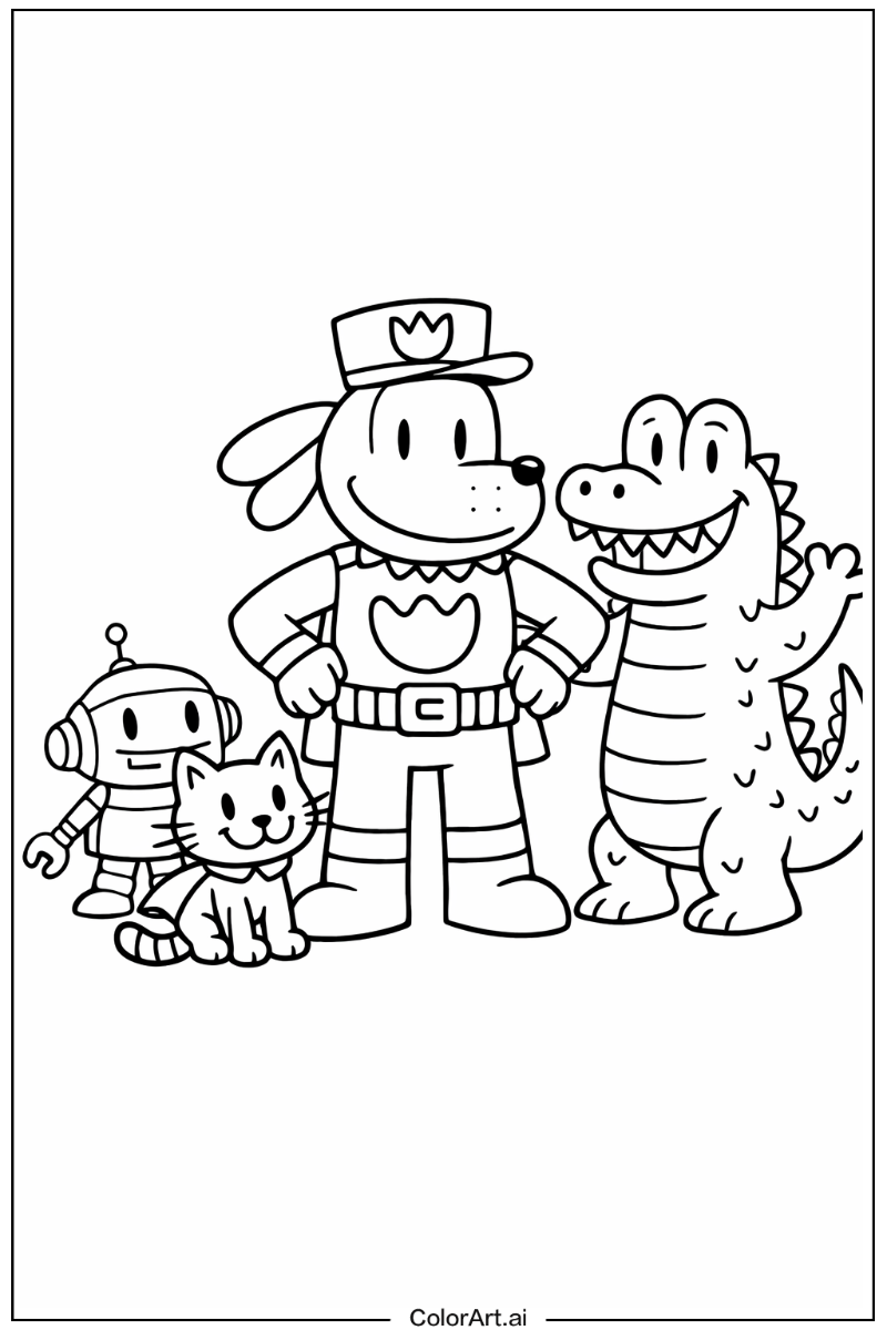 dog man with Friends 4