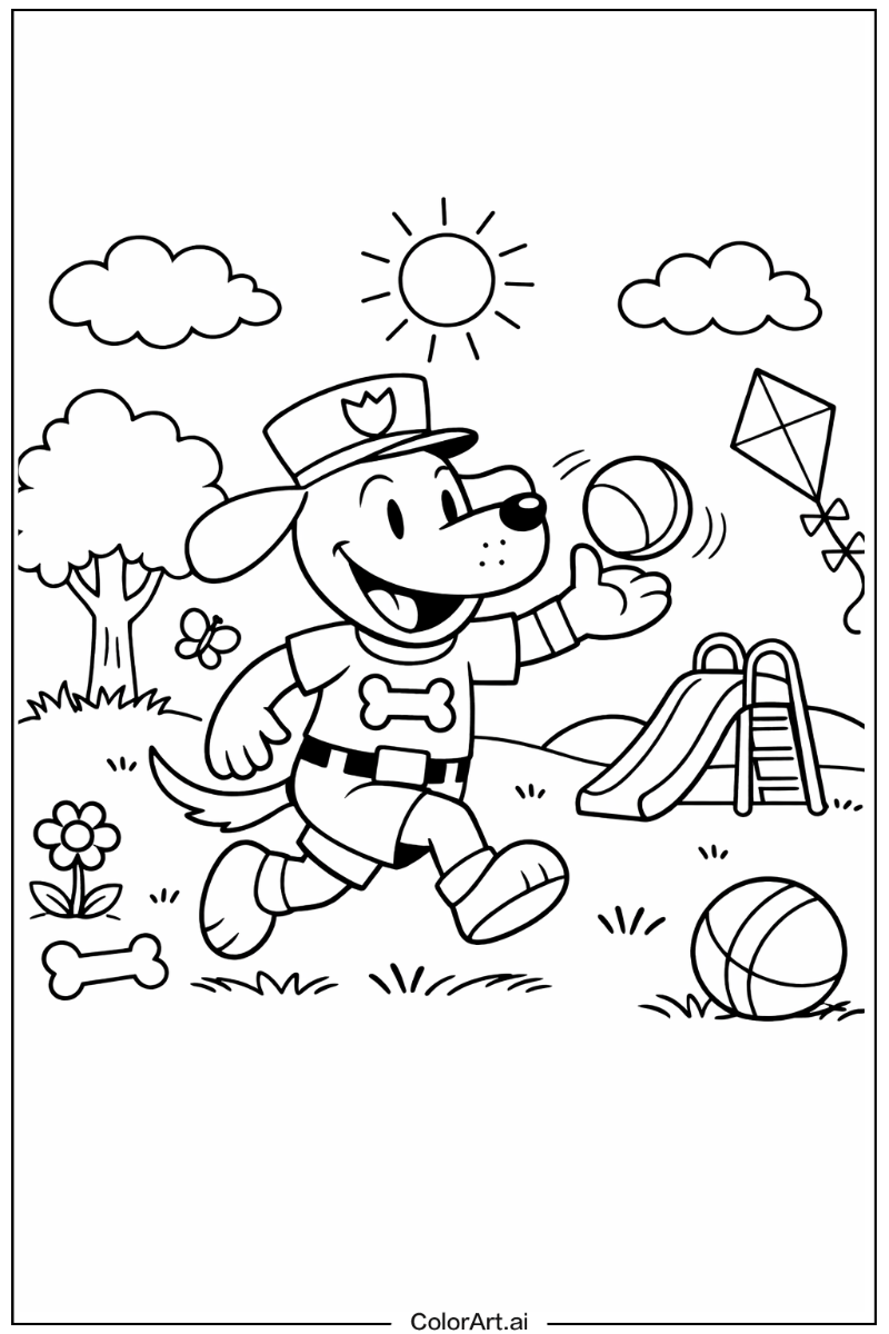 dog man Playing Outside 5