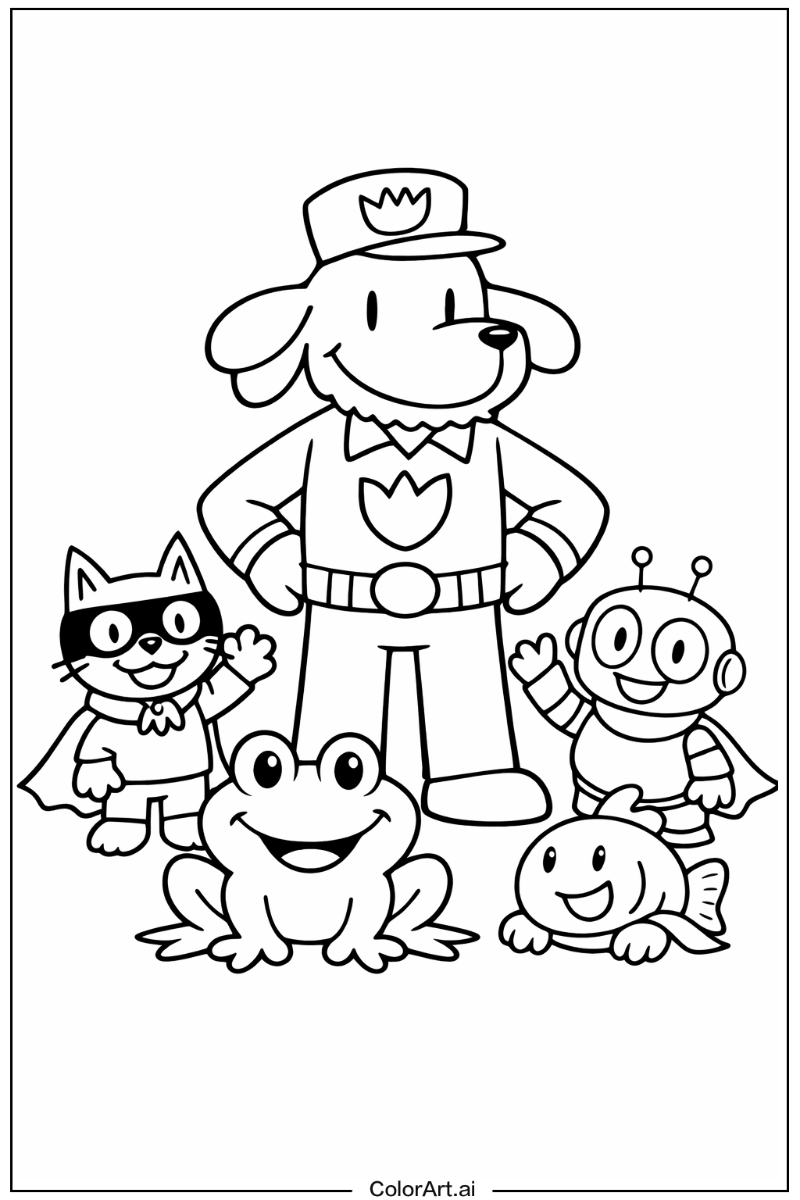 dog man with Friends 5