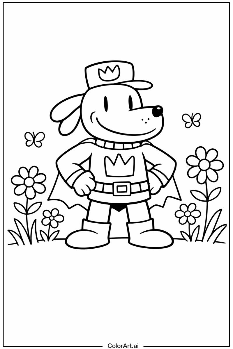 dog man with Flowers 5