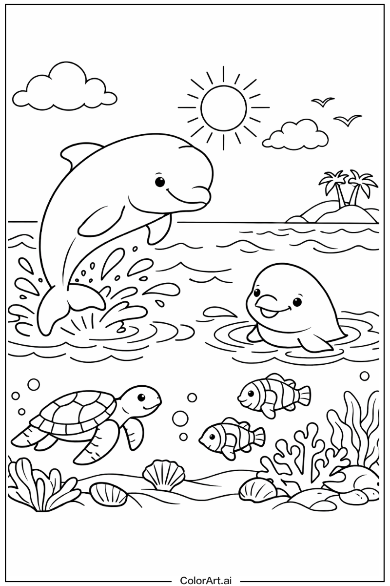 Dolphin with Irrawaddy dolphin Theme