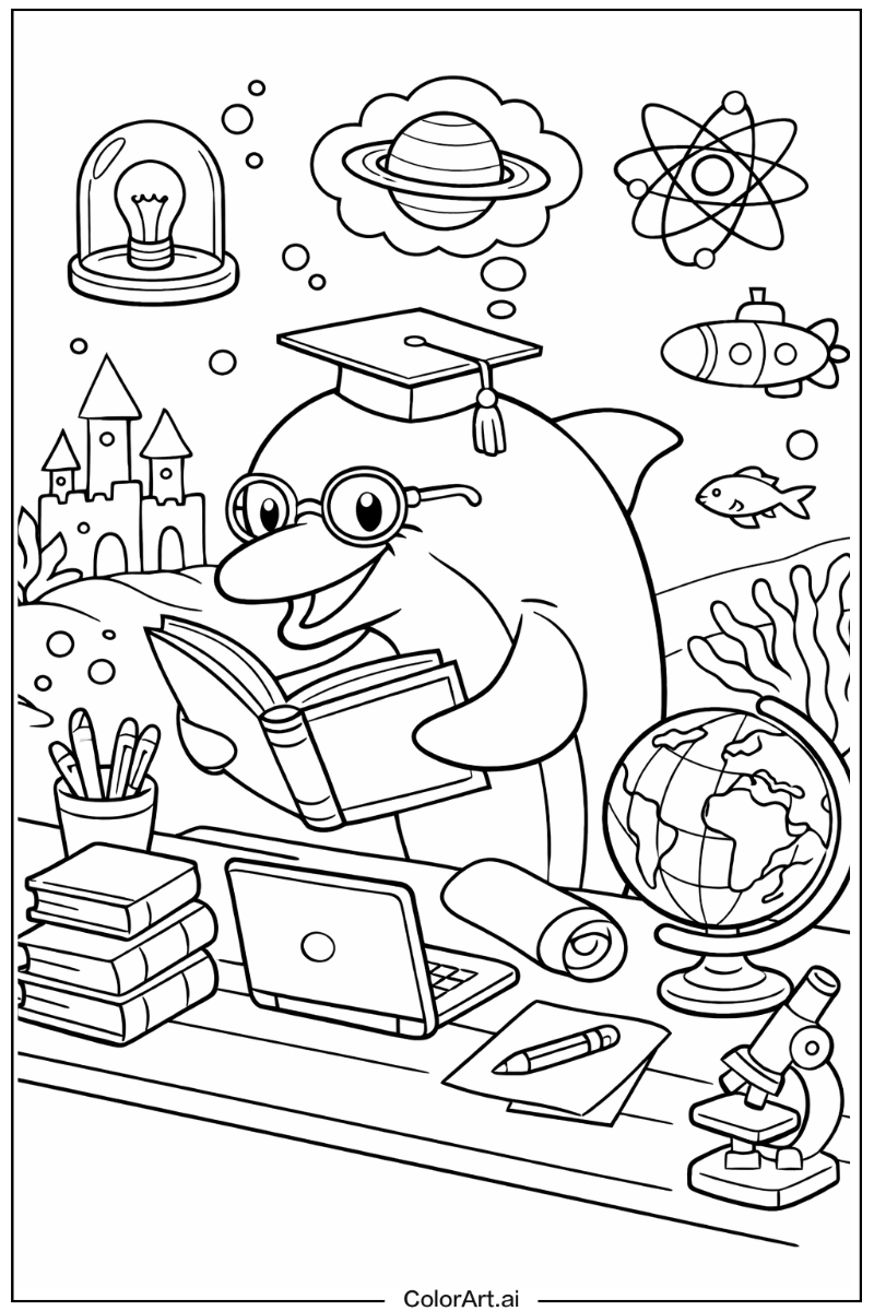 Intelligent Dolphin Scene