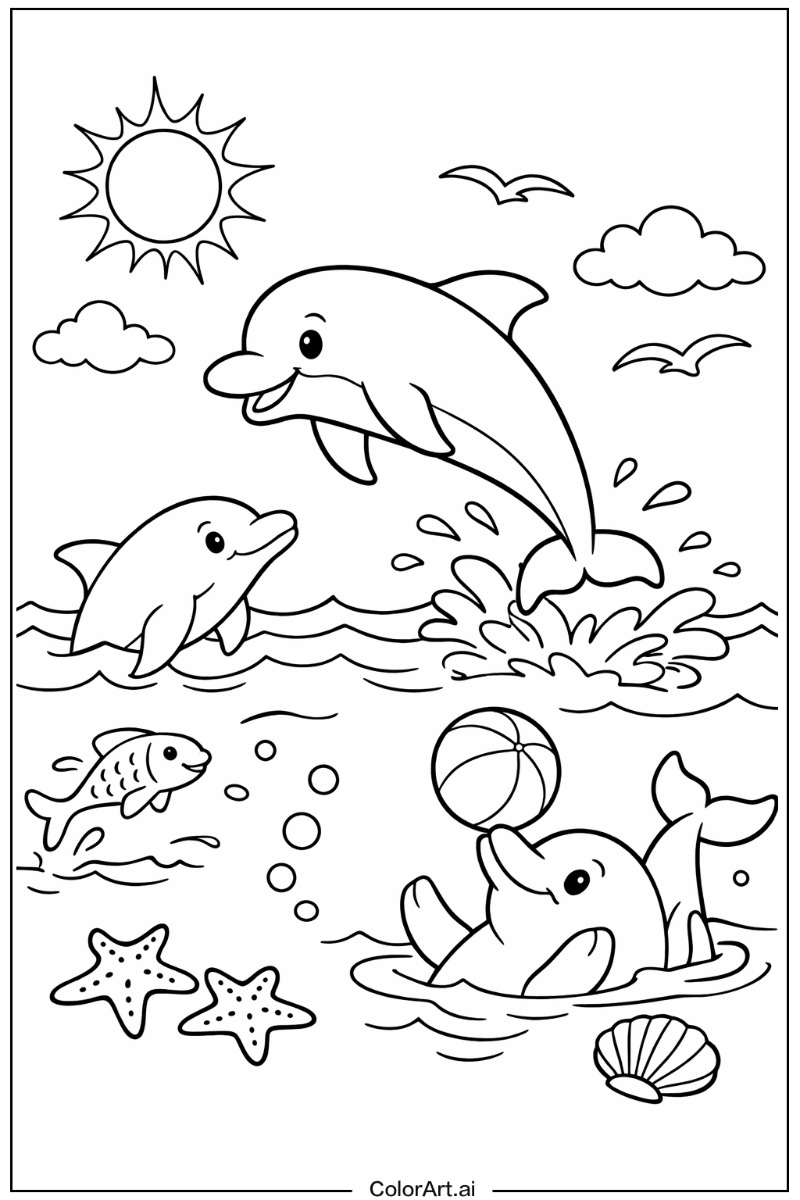 Dolphin Having Playful Fun