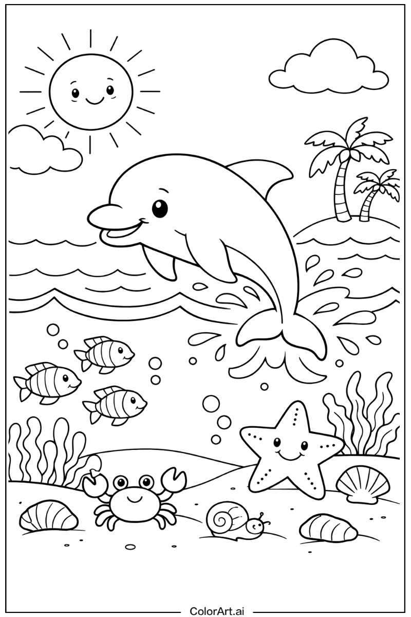 Friendly Dolphin Design