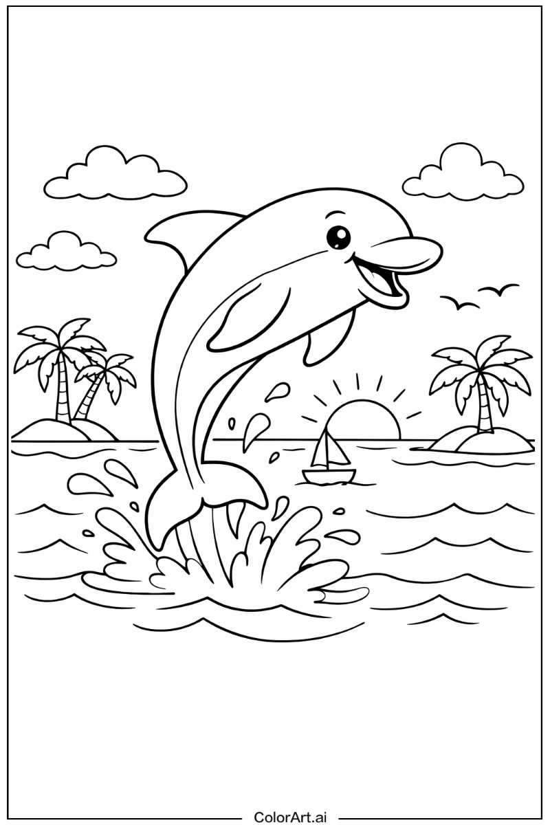 Dolphin with Energetic Theme