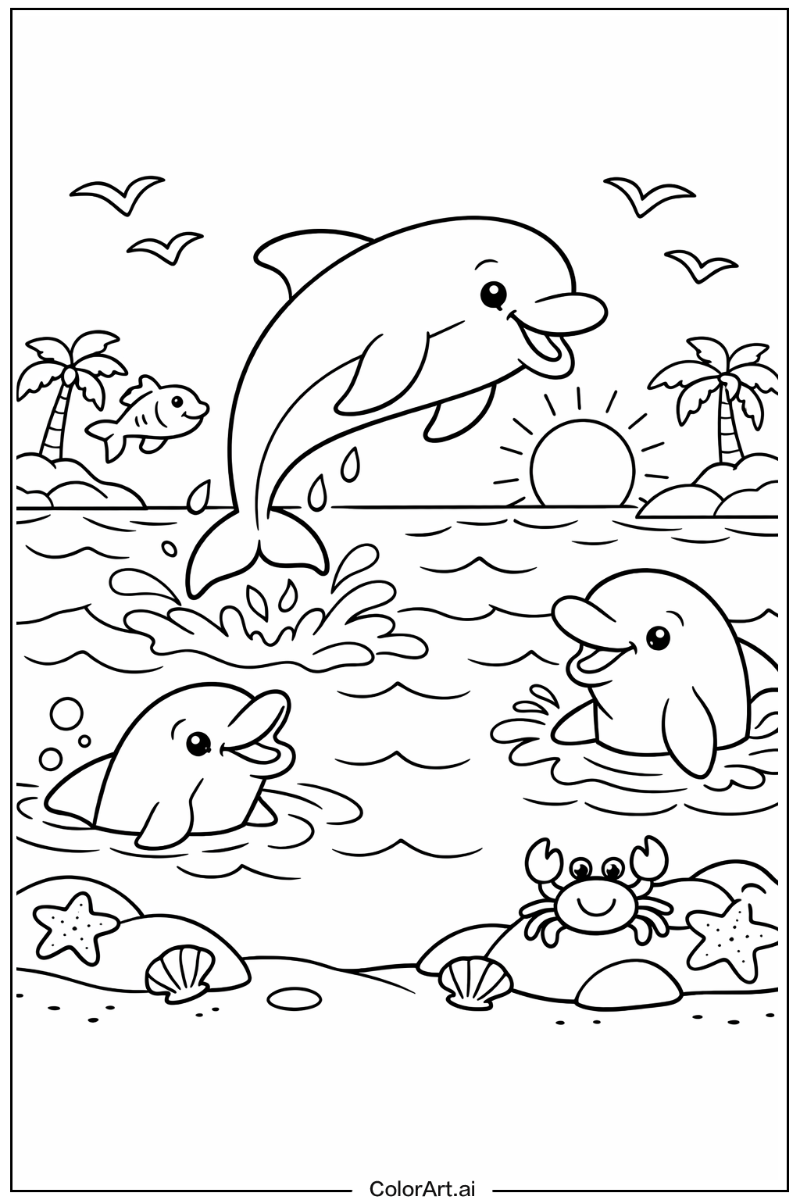 Dolphin with Joyful Theme