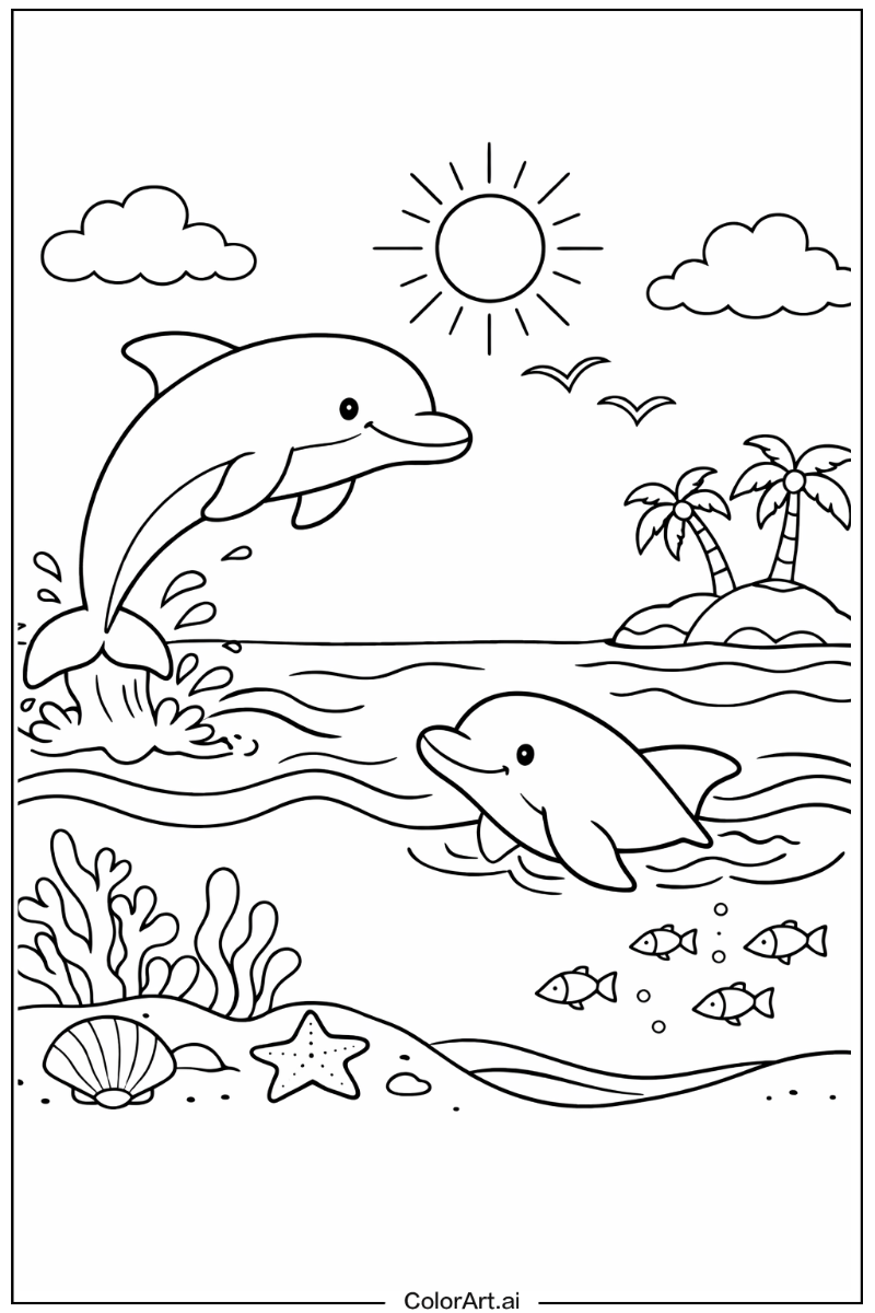 Peaceful Dolphin Design