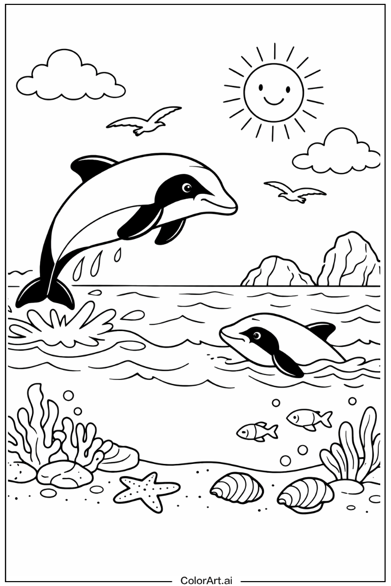 Hector's dolphin Dolphin Scene 2