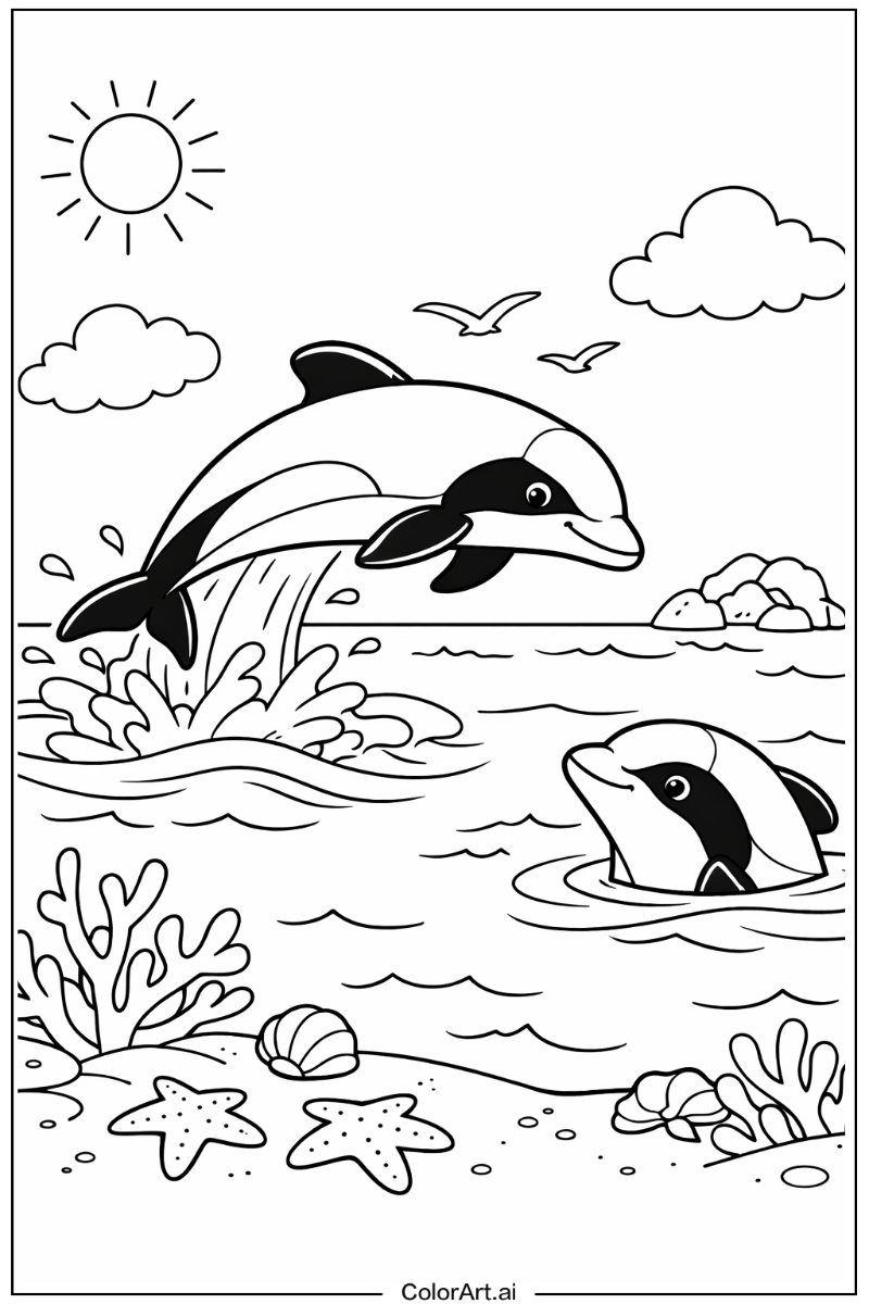Hector's dolphin Dolphin Scene