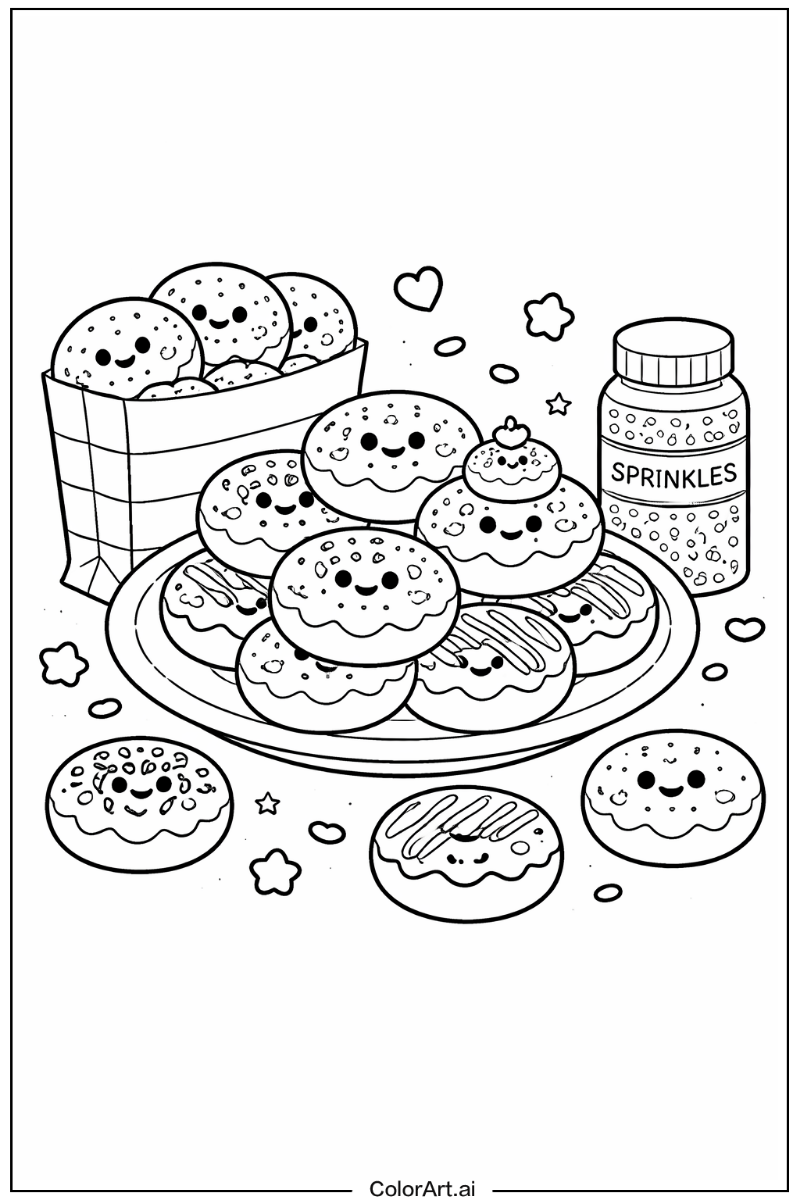 Mini donut Donut Scene