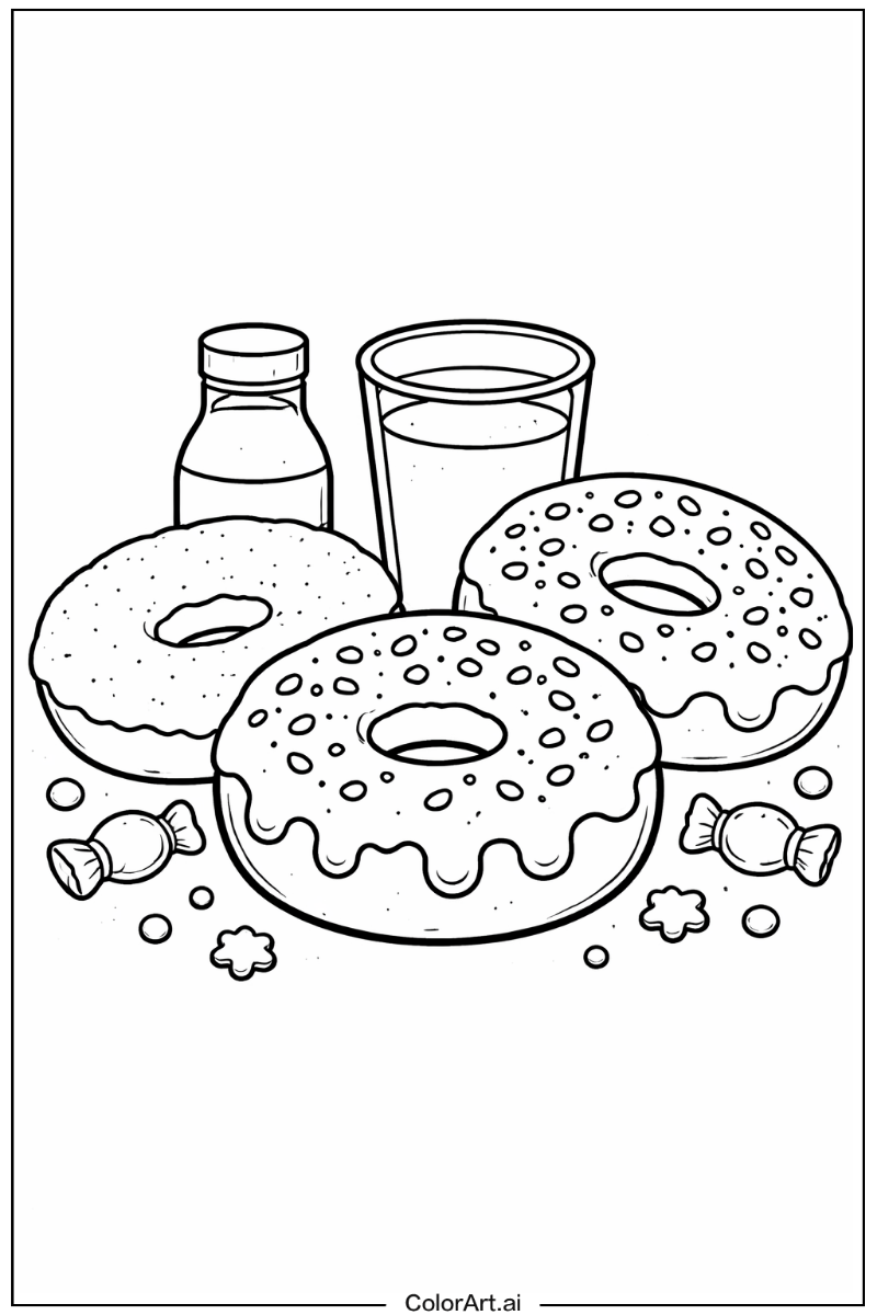 Donut with Cake donut Theme