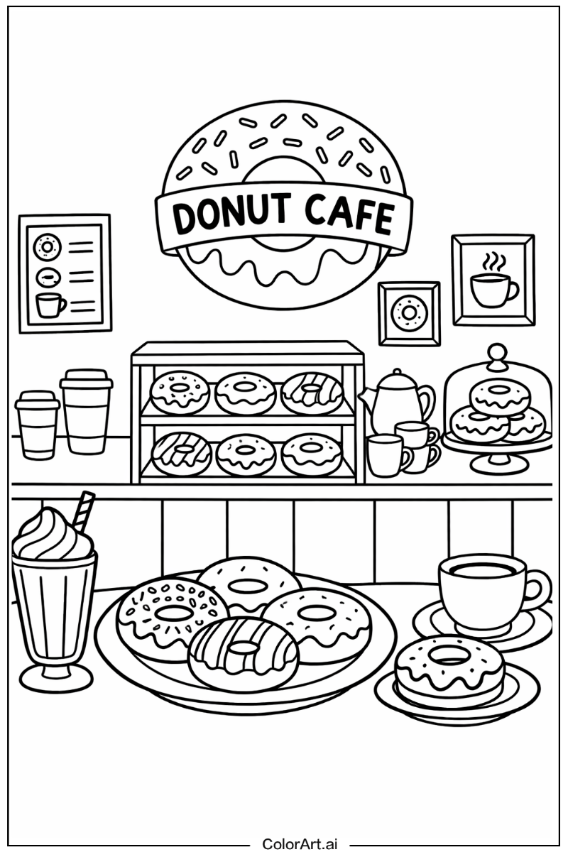 Cafe donut Donut Scene