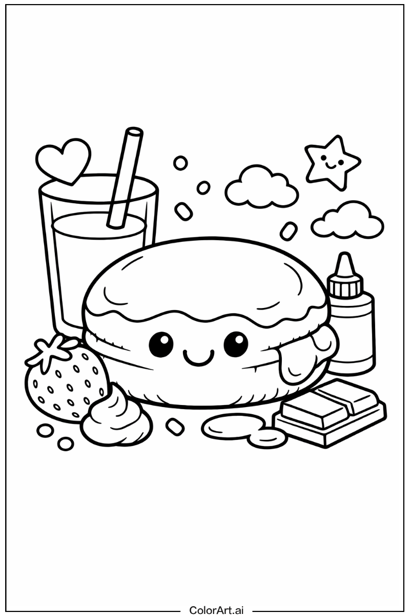 Donut with Filled donut Theme 2