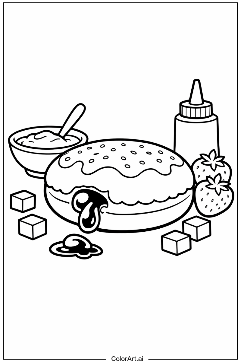 Jelly donut Donut Design 2