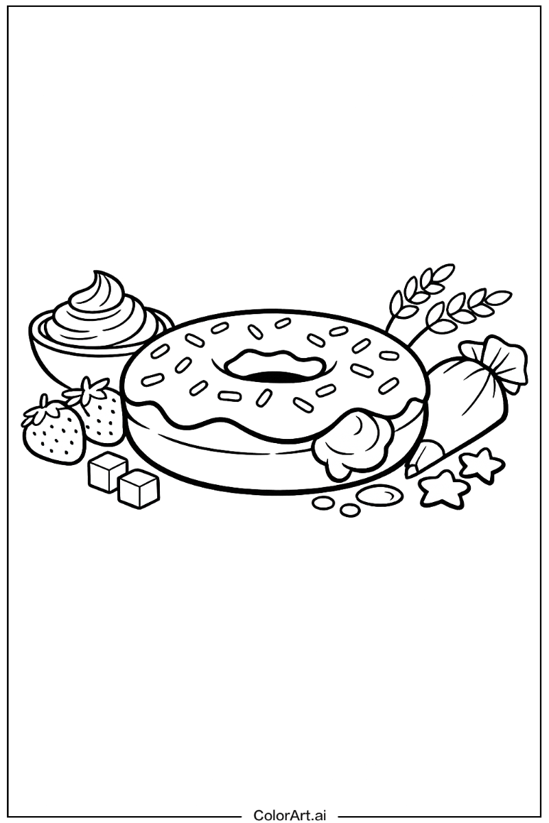 Cream filled donut Donut Scene 2