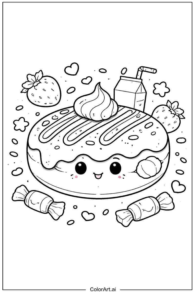 Donut with Filled donut Theme