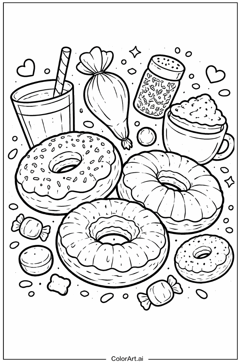 Old fashioned donut Donut Scene 2