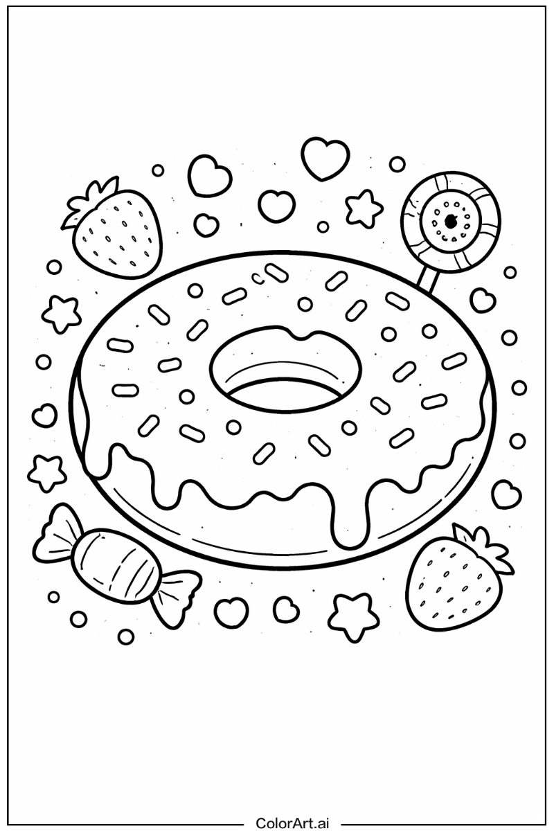 Donut with Glazed donut Theme 2