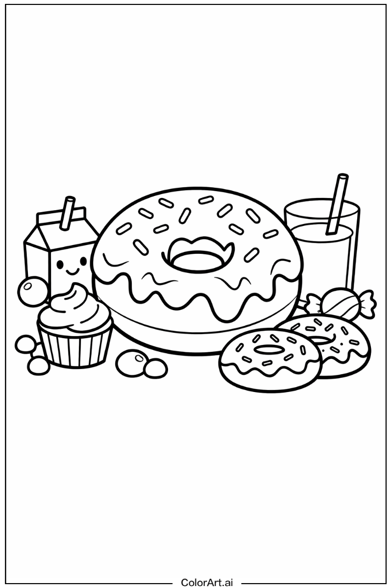 Donut with Iced donut Theme 2