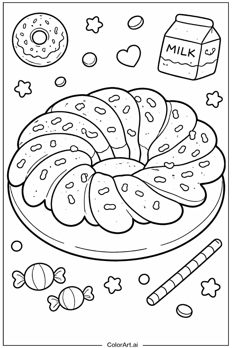 Cruller donut Donut Design 2