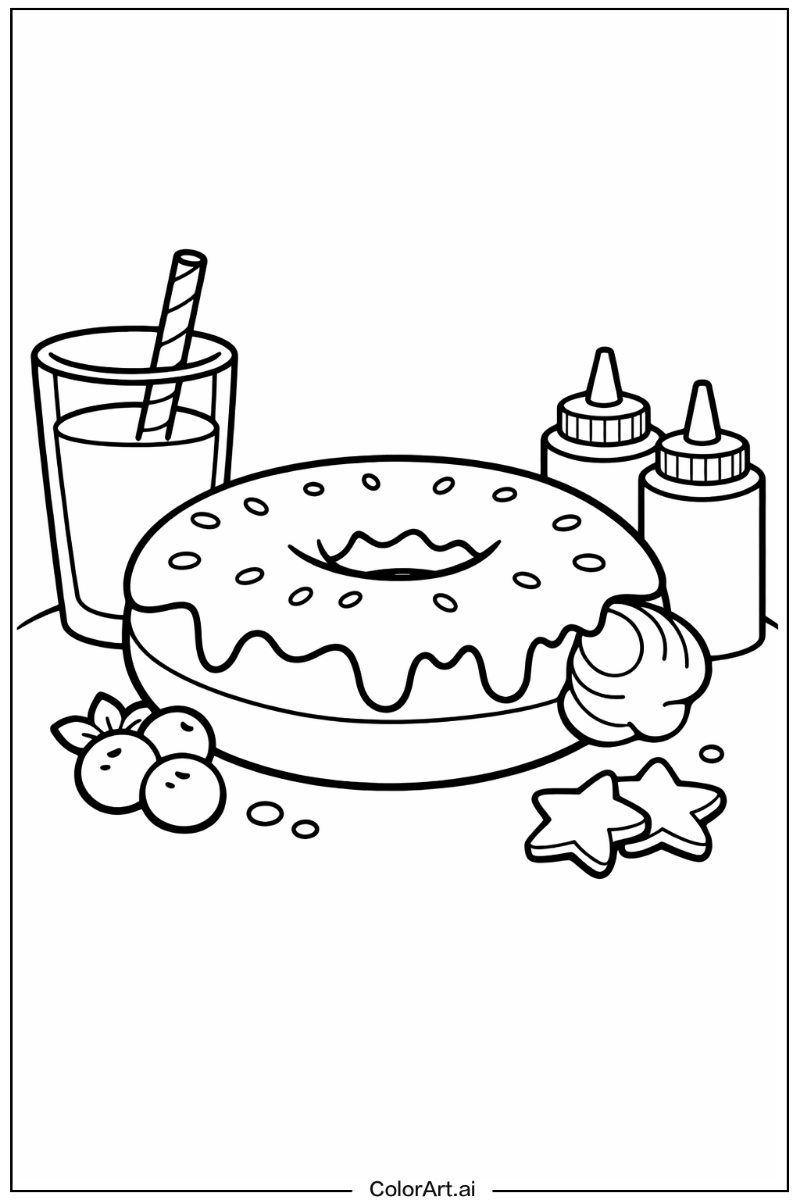 Cream filled donut Donut Scene