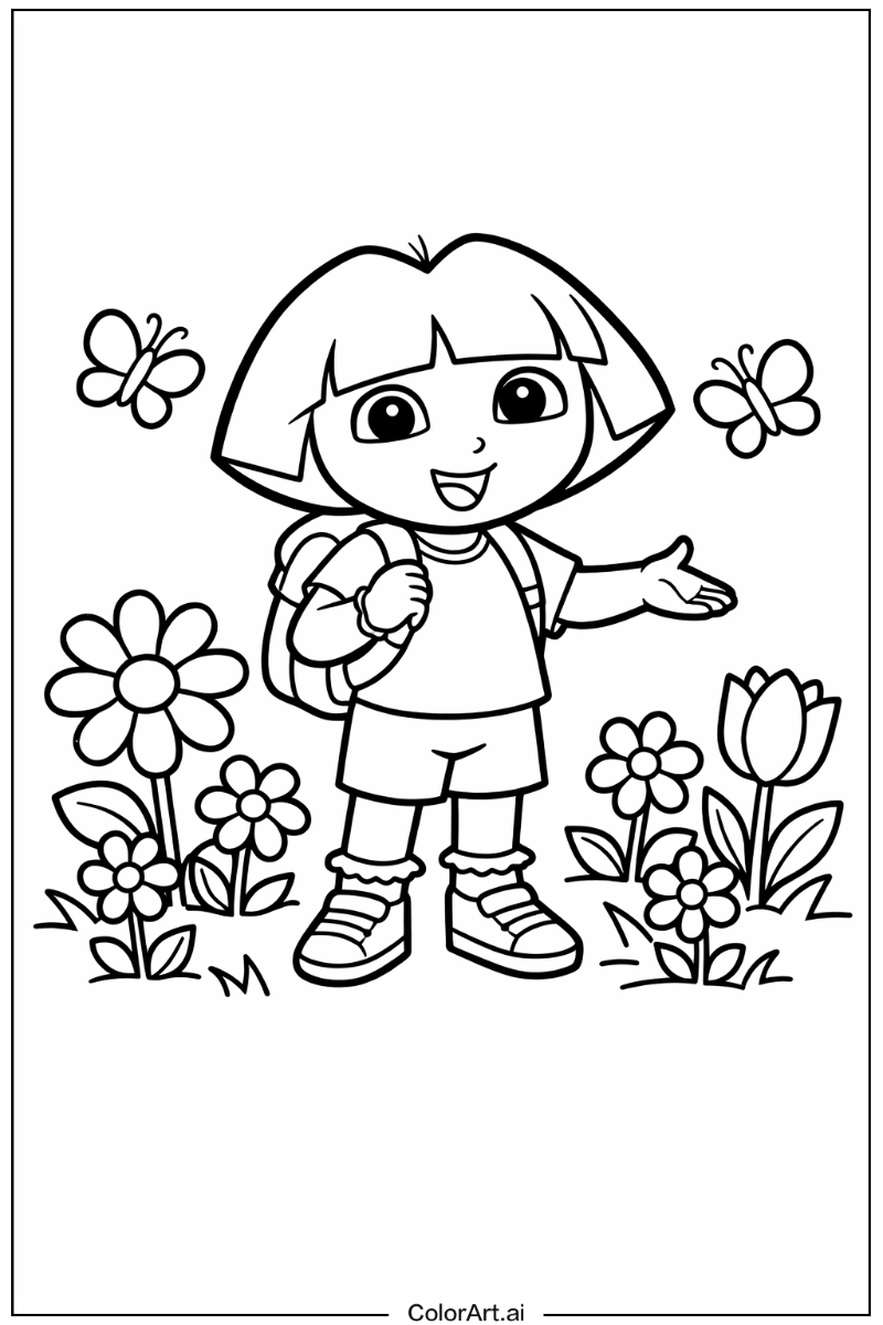 dora the explorer in a Garden 2