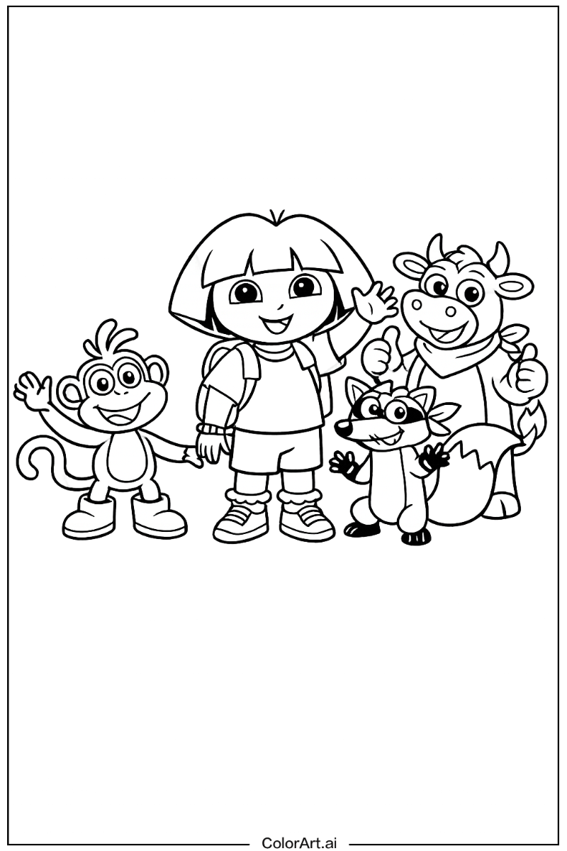 dora the explorer with Friends 3