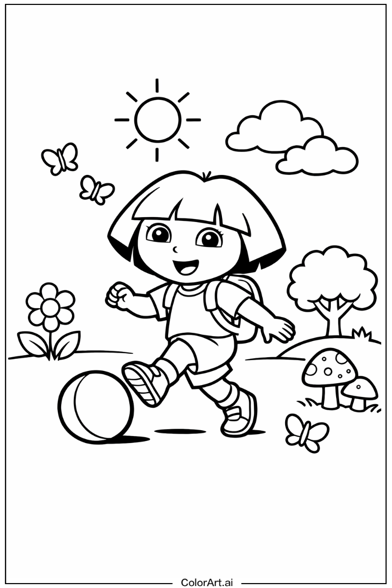 dora the explorer Playing Outside 1