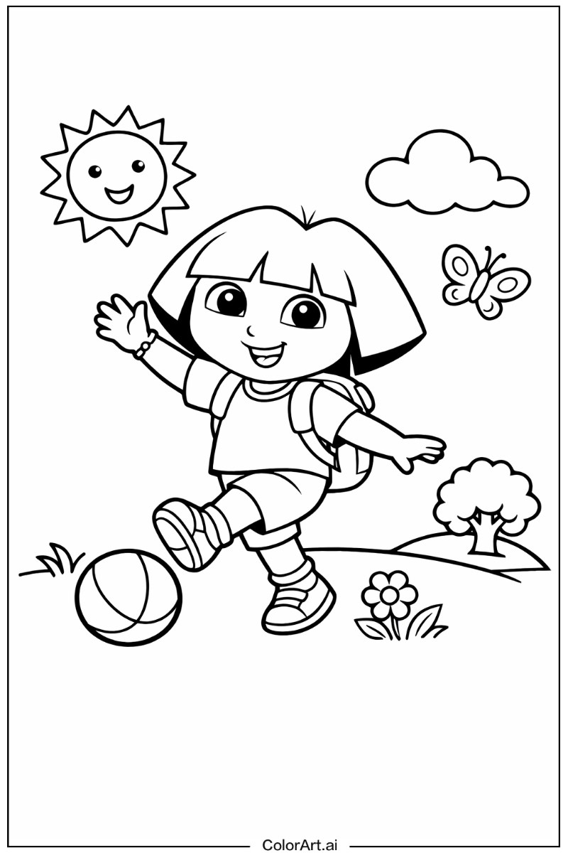 dora the explorer Playing Outside 4