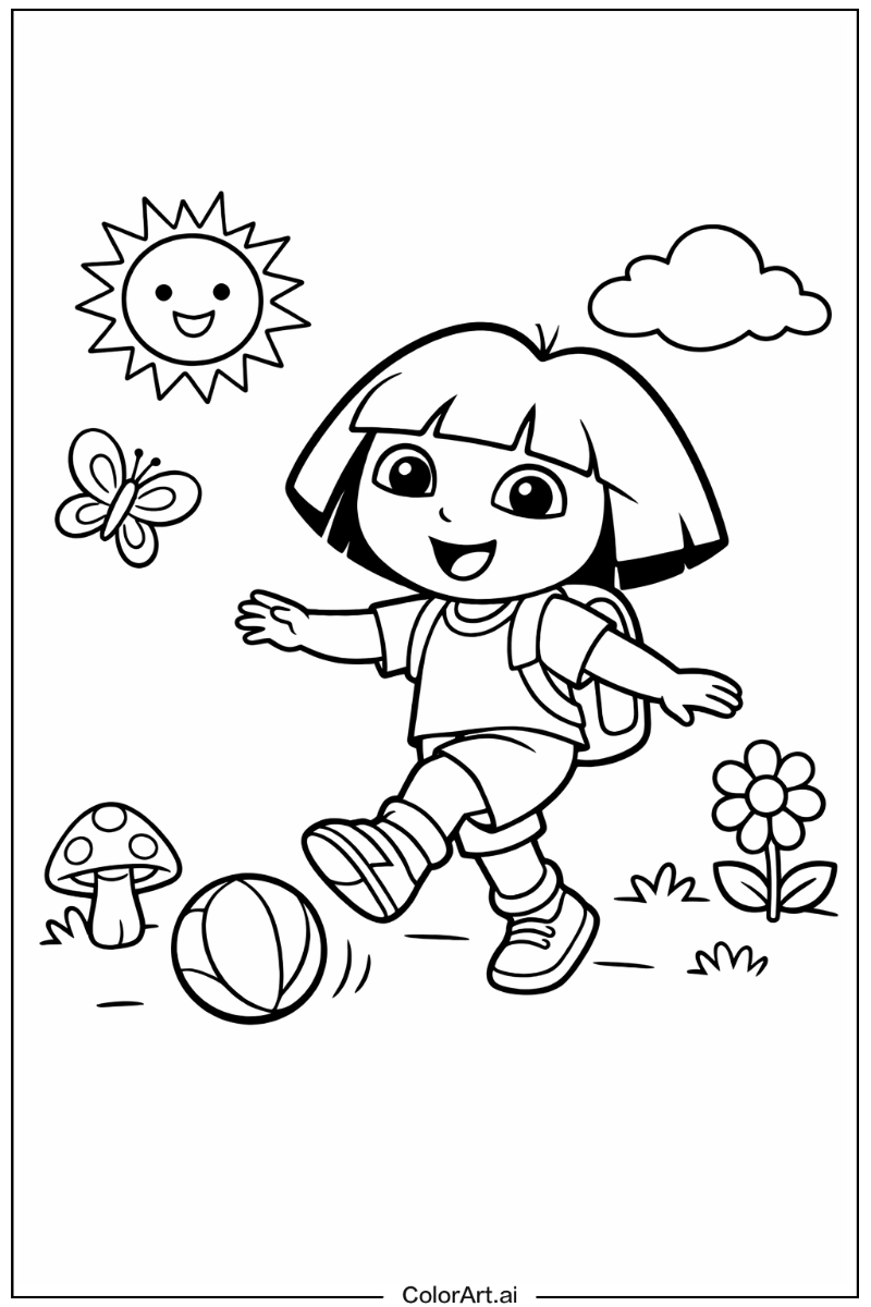 dora the explorer Playing Outside 5