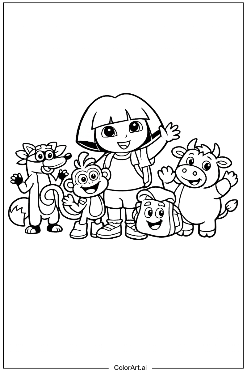 dora the explorer with Friends 1