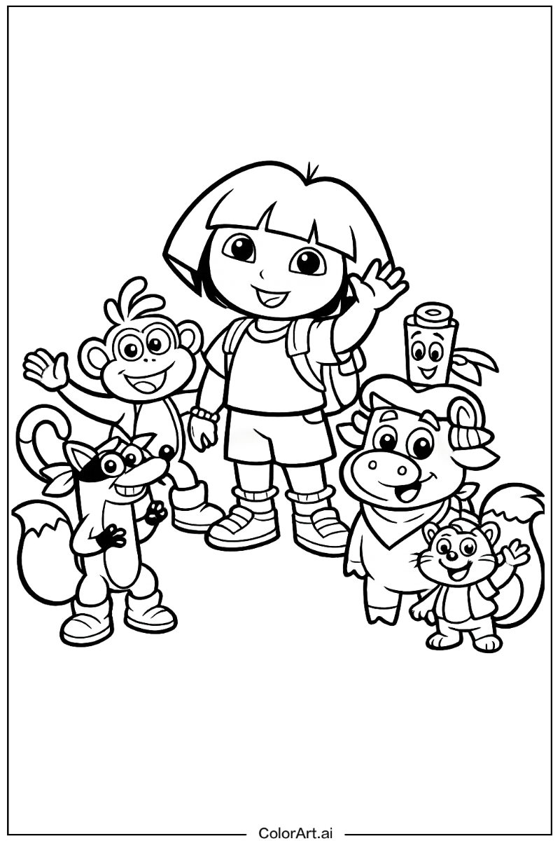dora the explorer with Friends 5