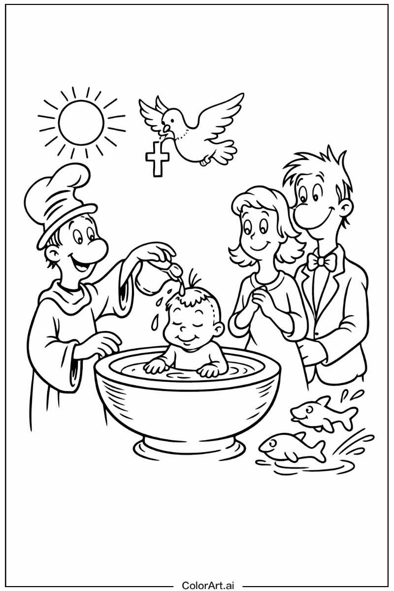 Baptism Dr seuss Scene