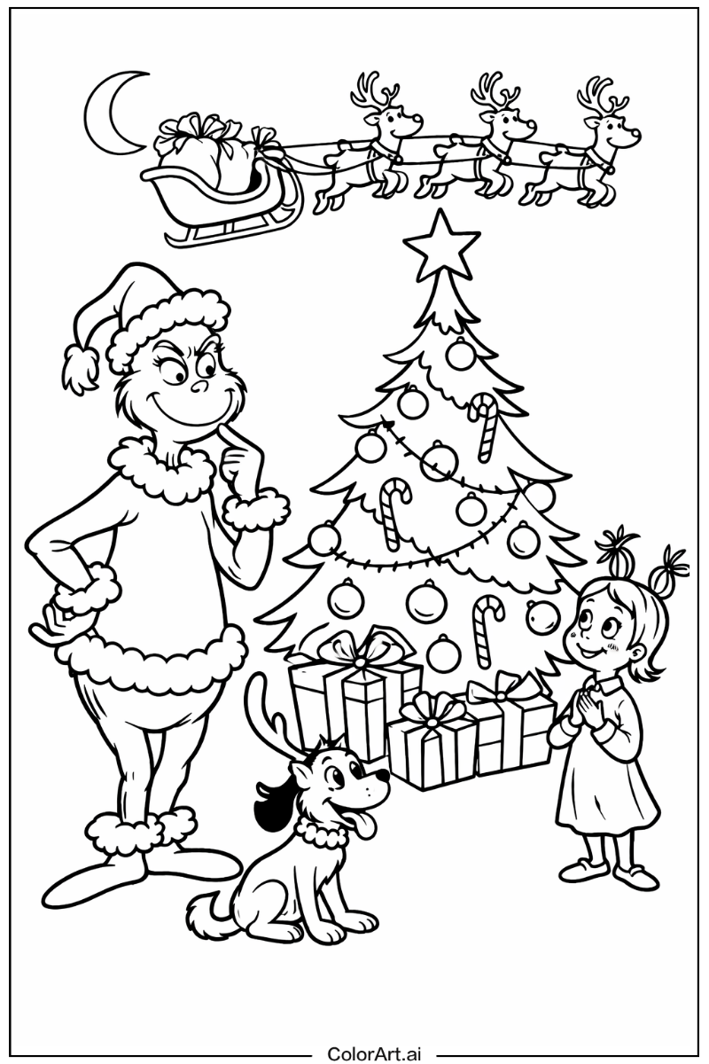 Christmas Dr seuss Scene