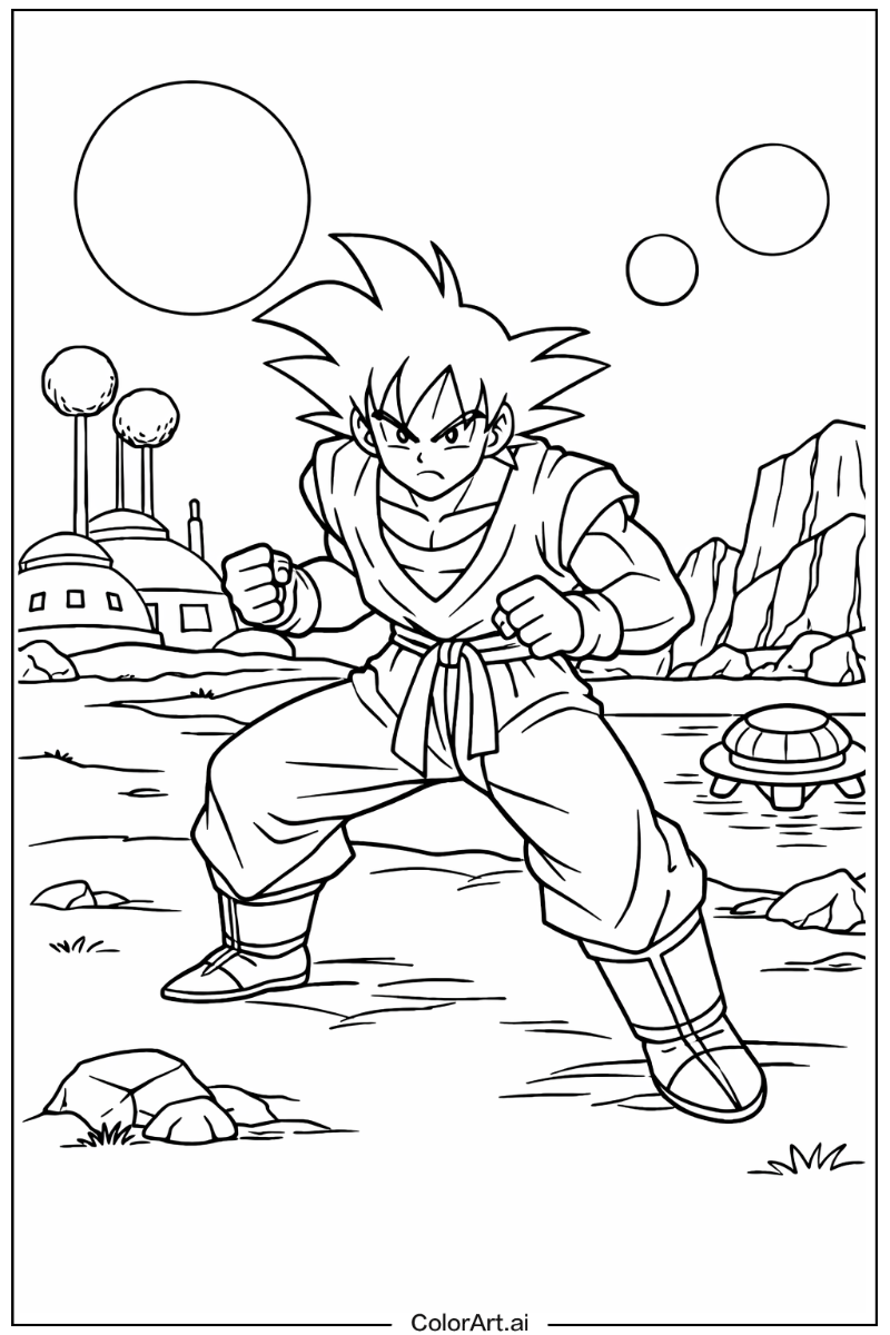 Planet namek Dragon ball z goku Design