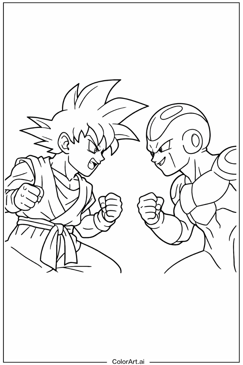 Frieza Dragon ball z goku Scene