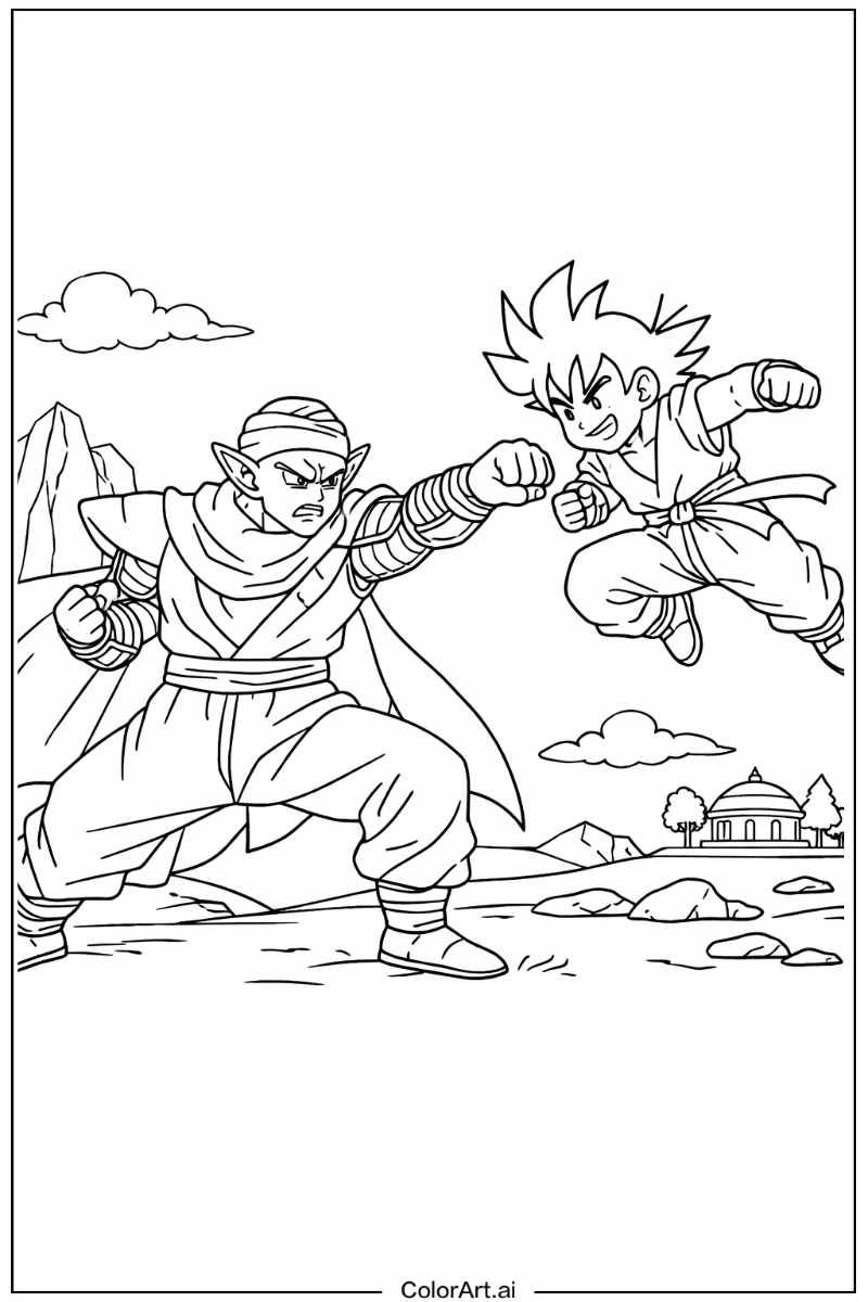 Dragon ball z goku with Piccolo Theme